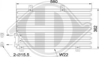 Diederichs DCC1002 - Кондензатор, климатизация vvparts.bg