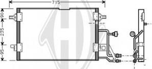 Diederichs DCC1015 - Кондензатор, климатизация vvparts.bg