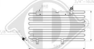 Diederichs DCC1028 - Кондензатор, климатизация vvparts.bg