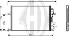 Diederichs DCC1163 - Кондензатор, климатизация vvparts.bg