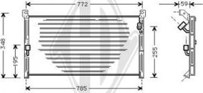 Diederichs DCC1393 - Кондензатор, климатизация vvparts.bg