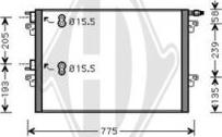 Diederichs DCC1354 - Кондензатор, климатизация vvparts.bg