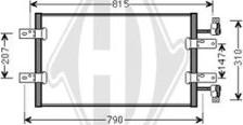 Diederichs DCC1360 - Кондензатор, климатизация vvparts.bg