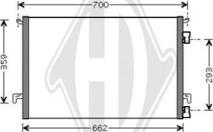 Diederichs DCC1304 - Кондензатор, климатизация vvparts.bg