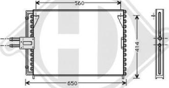 Diederichs DCC1318 - Кондензатор, климатизация vvparts.bg