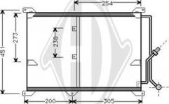 Diederichs DCC1243 - Кондензатор, климатизация vvparts.bg