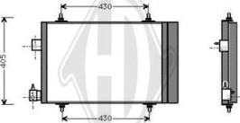 Diederichs DCC1749 - Кондензатор, климатизация vvparts.bg