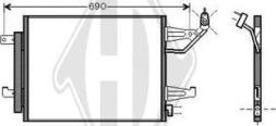 Diederichs DCC1705 - Кондензатор, климатизация vvparts.bg