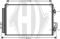 Diederichs DCC1706 - Кондензатор, климатизация vvparts.bg