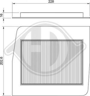 Diederichs DCI0040 - Филтър купе (поленов филтър) vvparts.bg