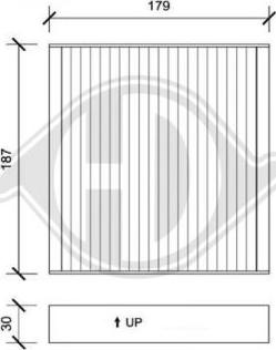 Diederichs DCI0089 - Филтър купе (поленов филтър) vvparts.bg