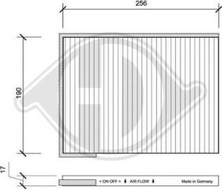 Diederichs DCI0077 - Филтър купе (поленов филтър) vvparts.bg