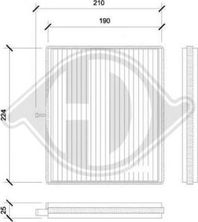 Diederichs DCI0841 - Филтър купе (поленов филтър) vvparts.bg