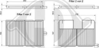 Diederichs DCI0803S - Филтър купе (поленов филтър) vvparts.bg