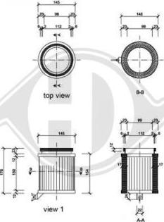 Diederichs DCI0817 - Филтър купе (поленов филтър) vvparts.bg