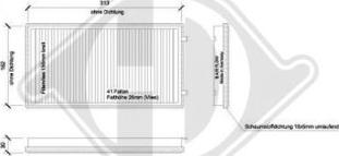 Diederichs DCI1093S - Филтър купе (поленов филтър) vvparts.bg