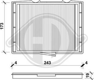 Diederichs DCI1042 - Филтър купе (поленов филтър) vvparts.bg