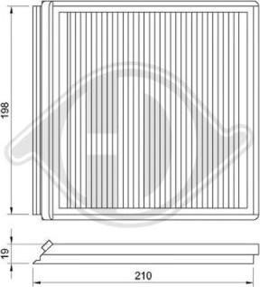 Diederichs DCI1018 - Филтър купе (поленов филтър) vvparts.bg