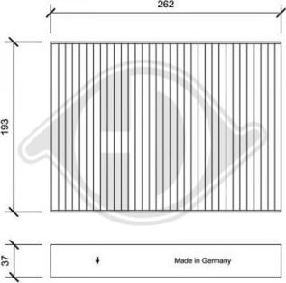 Diederichs DCI1193 - Филтър купе (поленов филтър) vvparts.bg