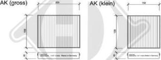 Diederichs DCI1147S - Филтър купе (поленов филтър) vvparts.bg