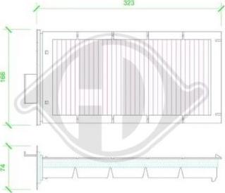 Diederichs DCI1114 - Филтър купе (поленов филтър) vvparts.bg