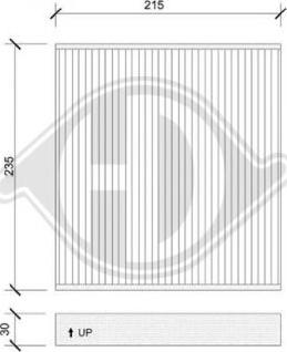 Diederichs DCI1139 - Филтър купе (поленов филтър) vvparts.bg