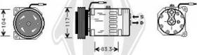 Diederichs DCK1497 - Компресор, климатизация vvparts.bg