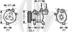 Diederichs DCK1449 - Компресор, климатизация vvparts.bg