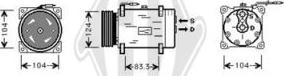 Diederichs DCK1458 - Компресор, климатизация vvparts.bg