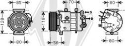 Diederichs DCK1452 - Компресор, климатизация vvparts.bg