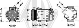 Diederichs DCK1465 - Компресор, климатизация vvparts.bg