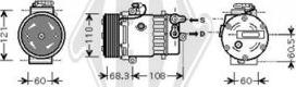 Diederichs DCK1419 - Компресор, климатизация vvparts.bg