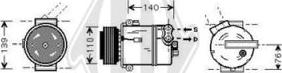 Diederichs DCK1416 - Компресор, климатизация vvparts.bg