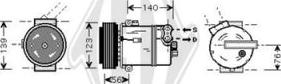 Diederichs DCK1418 - Компресор, климатизация vvparts.bg