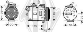 Diederichs DCK1417 - Компресор, климатизация vvparts.bg