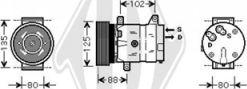 Diederichs DCK1484 - Компресор, климатизация vvparts.bg