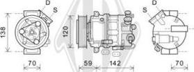 Diederichs DCK1431 - Компресор, климатизация vvparts.bg