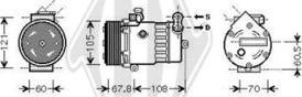 Diederichs DCK1421 - Компресор, климатизация vvparts.bg