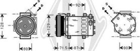 Diederichs DCK1474 - Компресор, климатизация vvparts.bg