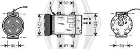 Diederichs DCK1471 - Компресор, климатизация vvparts.bg