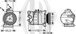 Diederichs DCK1595 - Компресор, климатизация vvparts.bg