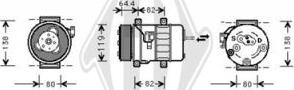 Diederichs DCK1590 - Компресор, климатизация vvparts.bg