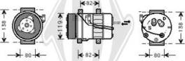 Diederichs DCK1592 - Компресор, климатизация vvparts.bg