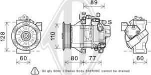 Diederichs DCK1561 - Компресор, климатизация vvparts.bg