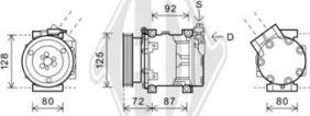 Diederichs DCK1505 - Компресор, климатизация vvparts.bg