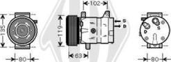 Diederichs DCK1501 - Компресор, климатизация vvparts.bg