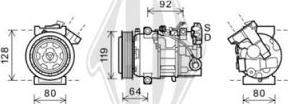 Diederichs DCK1510 - Компресор, климатизация vvparts.bg