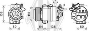 Diederichs DCK1512 - Компресор, климатизация vvparts.bg