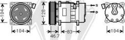 Diederichs DCK1584 - Компресор, климатизация vvparts.bg