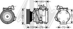 Diederichs DCK1532 - Компресор, климатизация vvparts.bg